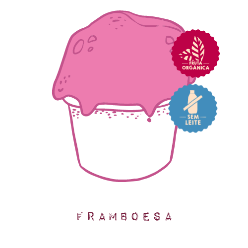 mu gelato sabor framboesa