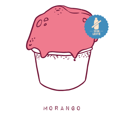 mu gelato sabor morango