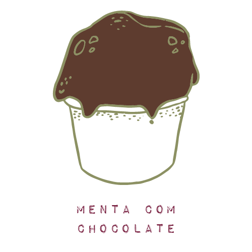 mu gelato sabor menta com chocolate