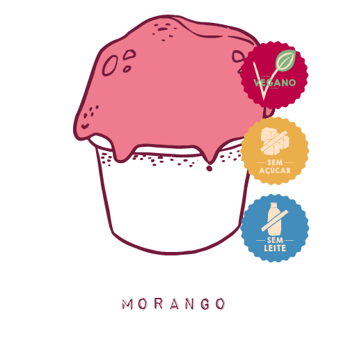 mu gelato sabor morango